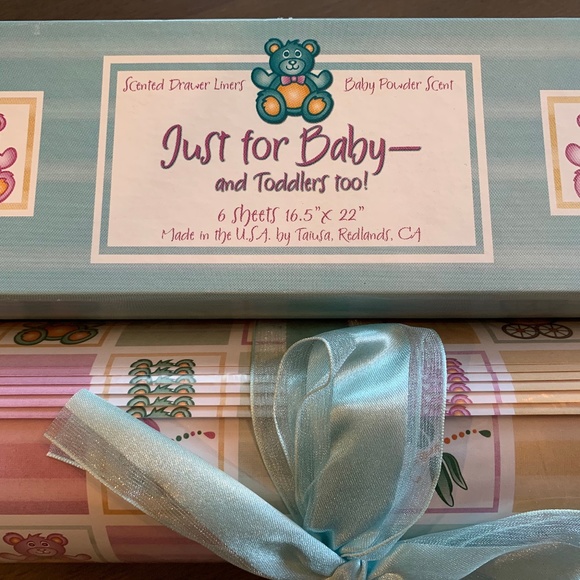 Storage & Organization New Baby Scented Drawer Liners Baby Powder